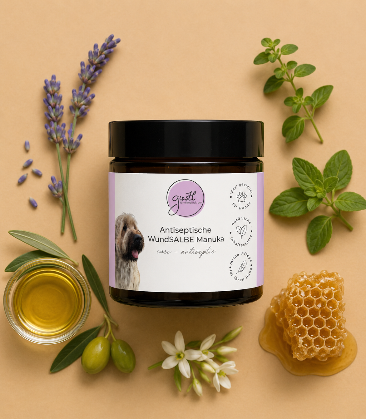 GUSTL Antiseptische Wundsalbe Manuka für Hunde