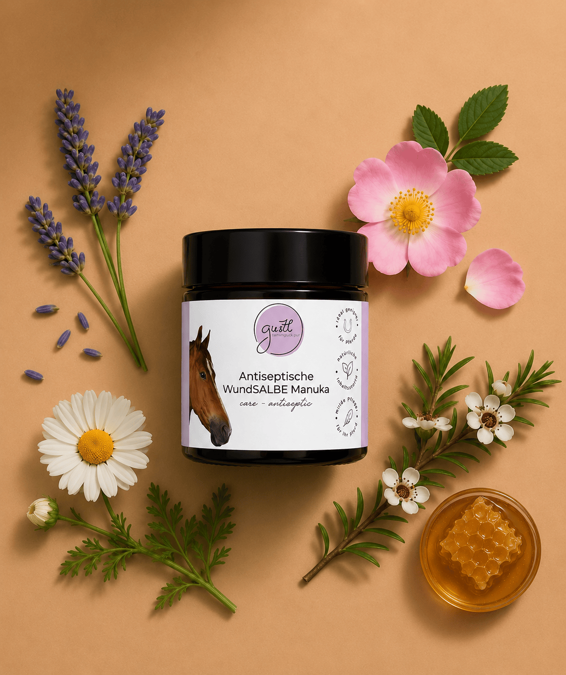 GUSTL Antiseptische Wundsalbe Manuka für Pferde